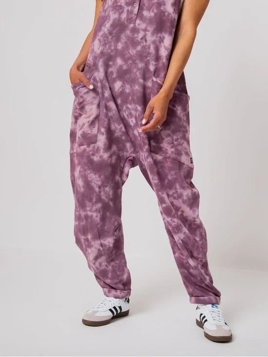 Rags Purple Tie Dye Women's Tank Romper Size Large - Picture 6 of 13